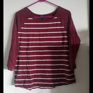 Forever 21 3/4 Sleeve Top